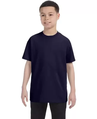 5450 Hanes® Authentic Tagless Youth T-shirt in Navy