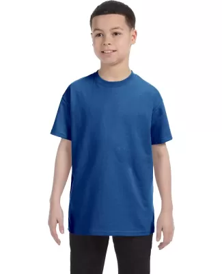 5450 Hanes® Authentic Tagless Youth T-shirt in Deep royal