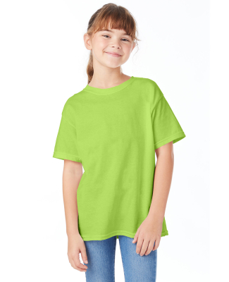 Hanes 5480 Heavyweight Youth T-shirt in Lime