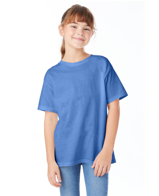 Hanes 5480 Heavyweight Youth T-shirt in Carolina blue
