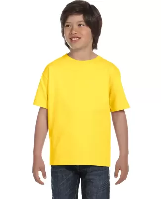 5480 Hanes® Heavyweight Youth T-shirt in Yellow