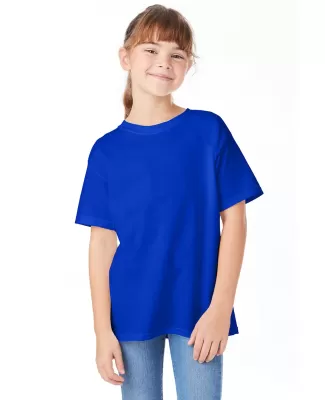 5480 Hanes® Heavyweight Youth T-shirt in Athletic royal