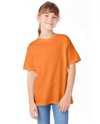 5480 Hanes® Heavyweight Youth T-shirt in Tennessee orange