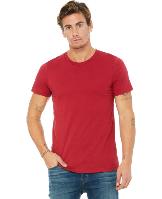 BELLA+CANVAS 3001 Soft Cotton T-shirt in Canvas red