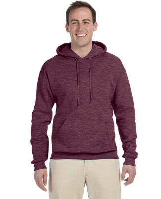 996M JERZEES® NuBlend™ Hooded Pullover Sweatshi in Vint hth maroon