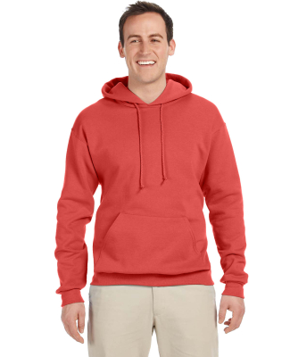 996M JERZEES® NuBlend™ Hooded Pullover Sweatshi in Sunset coral