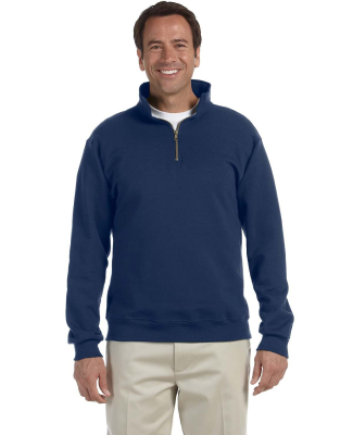 JERZEES SUPER SWEATS 1/4 Zip Sweatshirt with Cadet in J navy