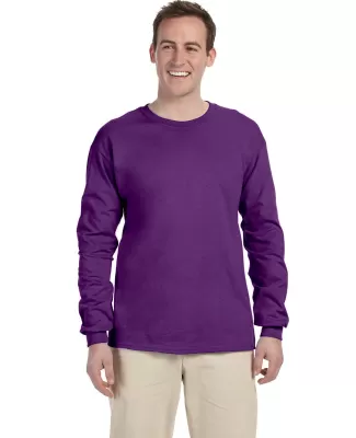 2400 Gildan Ultra Cotton Long Sleeve T Shirt  in Purple