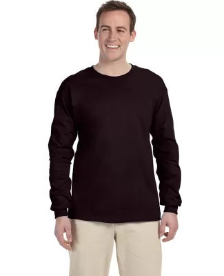 2400 Gildan Ultra Cotton Long Sleeve T Shirt  in Dark chocolate