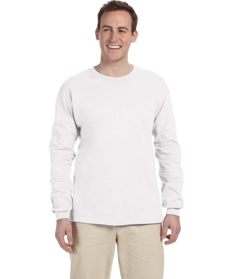 2400 Gildan Ultra Cotton Long Sleeve T Shirt  WHITE