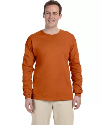 2400 Gildan Ultra Cotton Long Sleeve T Shirt  in T orange