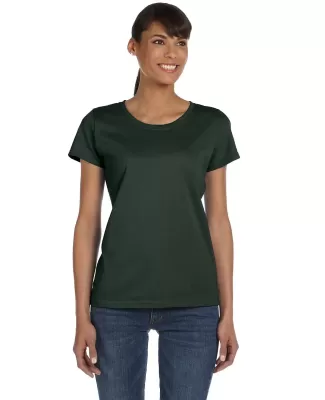 Fruit of the Loom Ladies Heavy Cotton HD153 100 Co FOREST GREEN