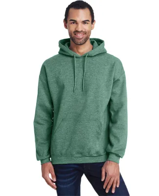 18500 Gildan Heavyweight Blend Hooded Sweatshirt in Hth sp drk green