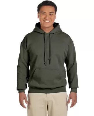 18500 Gildan Heavyweight Blend Hooded Sweatshirt in Military green