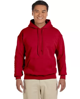18500 Gildan Heavyweight Blend Hooded Sweatshirt in Cherry red