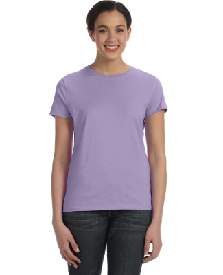 Hanes Ladies Nano T Cotton T Shirt SL04 in Lavender