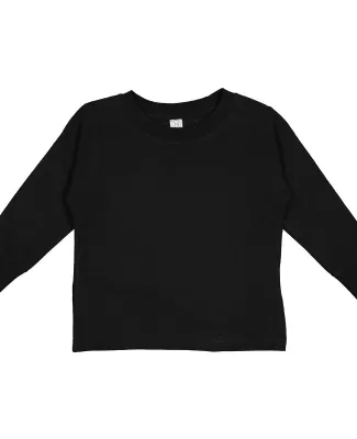 Rabbit Skins® 3311 Toddler Long Sleeve T-shirt in Black