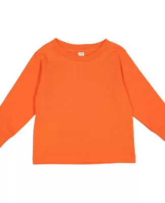 Rabbit Skins® 3311 Toddler Long Sleeve T-shirt in Orange