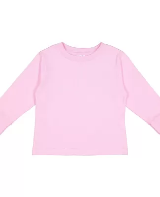 Rabbit Skins® 3311 Toddler Long Sleeve T-shirt in Pink
