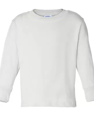 Rabbit Skins® 3311 Toddler Long Sleeve T-shirt WHITE