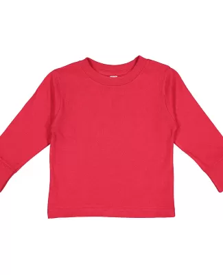 Rabbit Skins® 3311 Toddler Long Sleeve T-shirt in Red