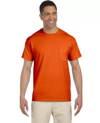 2300 Gildan Ultra Cotton Pocket T-shirt in Orange