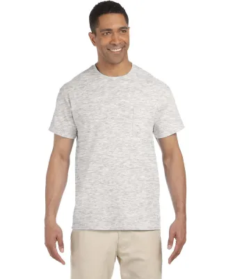 2300 Gildan Ultra Cotton Pocket T-shirt in Ash grey