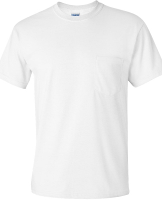 2300 Gildan Ultra Cotton Pocket T-shirt WHITE