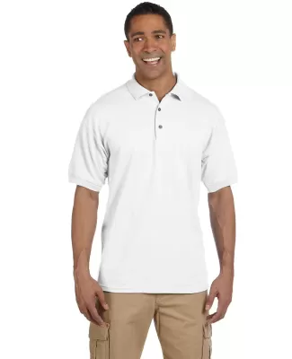 Gildan 3800 Ultra Cotton Pique Knit Sport Shirt in White