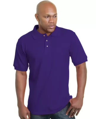 1000 Bayside Adult Cotton Pique Polo in Purple