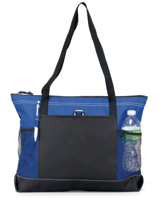 1100 Gemline Select Zippered Tote in Royal blue