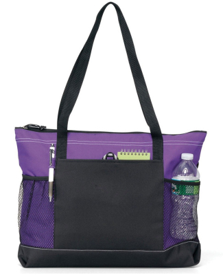 1100 Gemline Select Zippered Tote in Purple