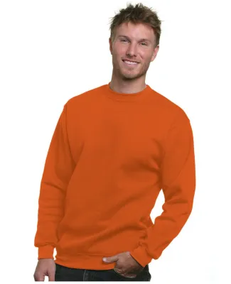 1102 Bayside Fleece Crew Neck Pullover S - 5XL  in Bright orange