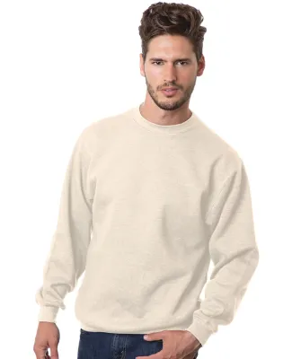 1102 Bayside Fleece Crew Neck Pullover S - 5XL  in Cream