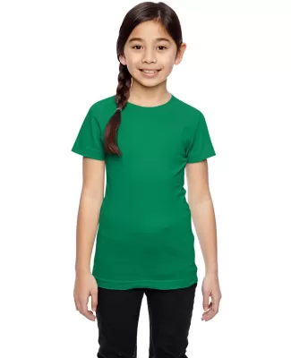 2616 LA T Girls' Fine Jersey Longer Length T-Shirt KELLY