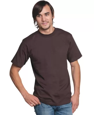 2905 Bayside Adult Union Made Cotton Tee in Chocolate