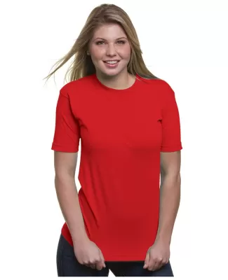 2905 Bayside Adult Union Made Cotton Tee in Red
