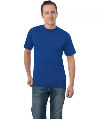 3015 Bayside Adult Union Made Cotton Pocket Tee in Royal blue