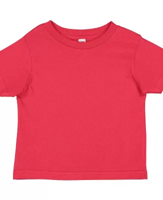 3301T Rabbit Skins Toddler Cotton T-Shirt in Red