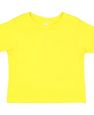 3301T Rabbit Skins Toddler Cotton T-Shirt in Yellow