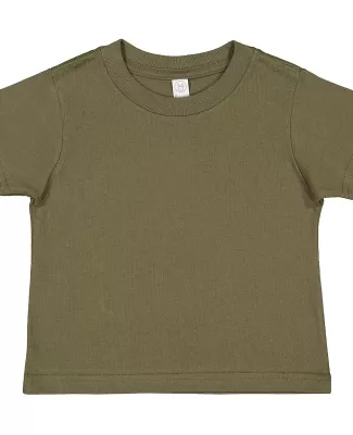 3301T Rabbit Skins Toddler Cotton T-Shirt in Military green