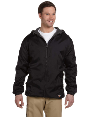33237 Dickies Adult Fleece-Lined Ripstop Jacket in Black