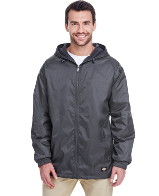 33237 Dickies Adult Fleece-Lined Ripstop Jacket in Charcoal