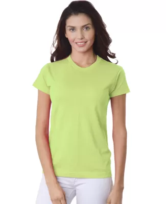 3325 Bayside Ladies' Short-Sleeve Tee in Lime green