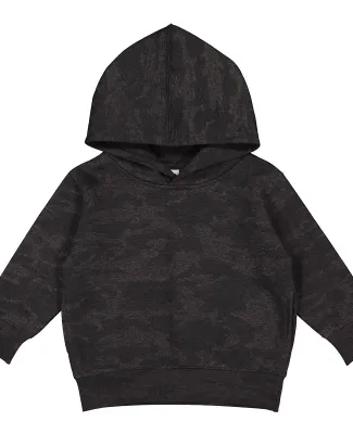 3326 Rabbit Skins Toddler Hooded Sweatshirt with P in Storm camo