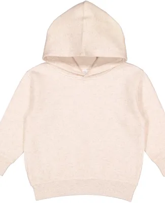 3326 Rabbit Skins Toddler Hooded Sweatshirt with P in Natural heather