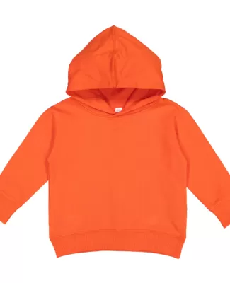 3326 Rabbit Skins Toddler Hooded Sweatshirt with P in Orange