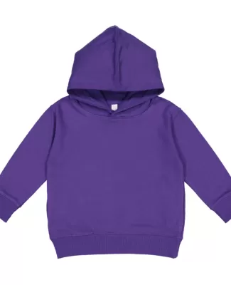 3326 Rabbit Skins Toddler Hooded Sweatshirt with P in Purple