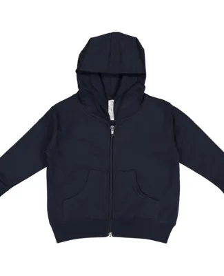 3346 Rabbit Skins Toddler Fleece Zip Hoodie in Navy