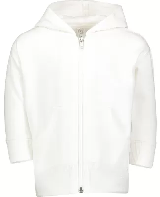 3446 Rabbit Skins Infant Zipper Hooded Sweatshirt in White